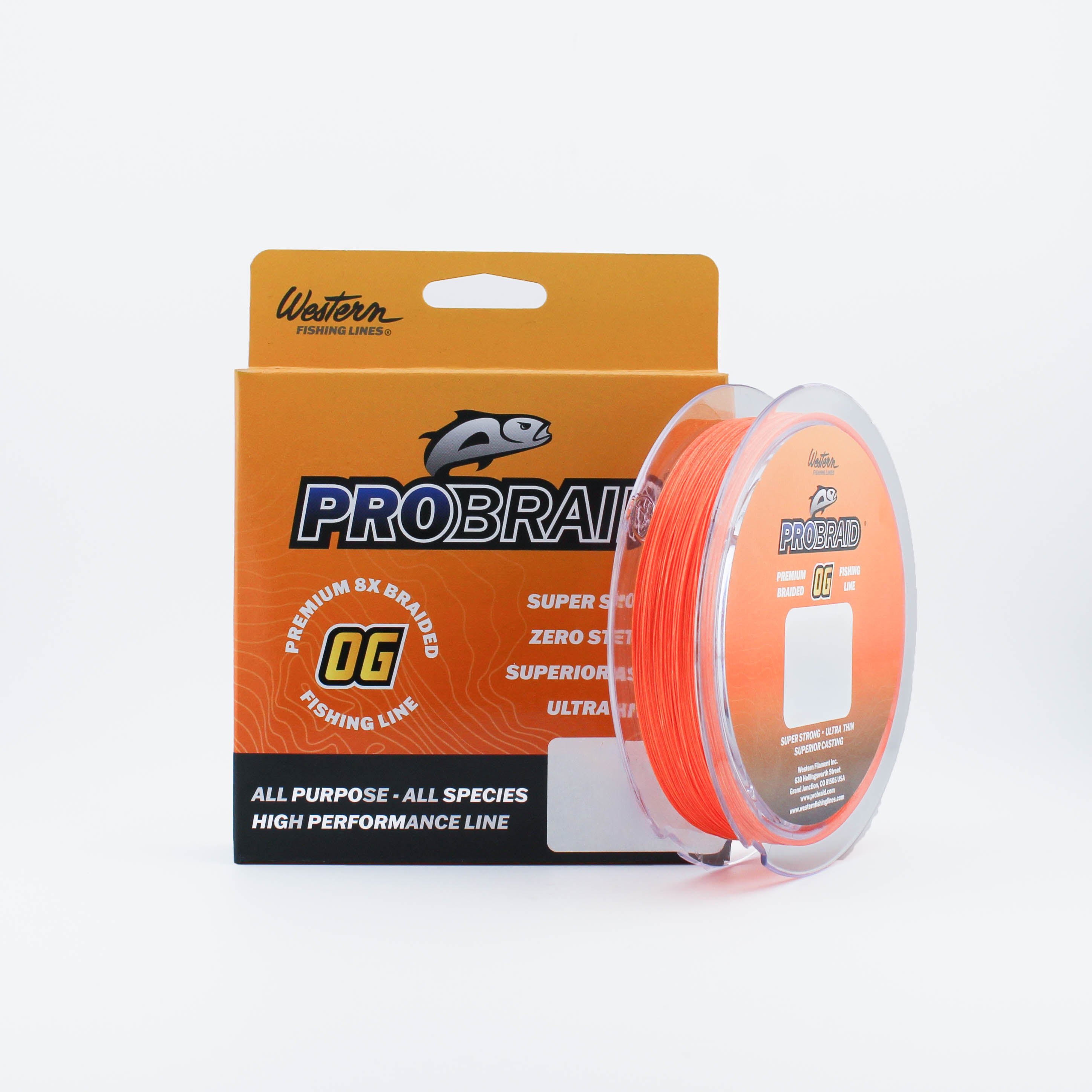 orange braided fishing line Optic 8X- No Fade Reaction Tackle Lava - Red, Orange, &