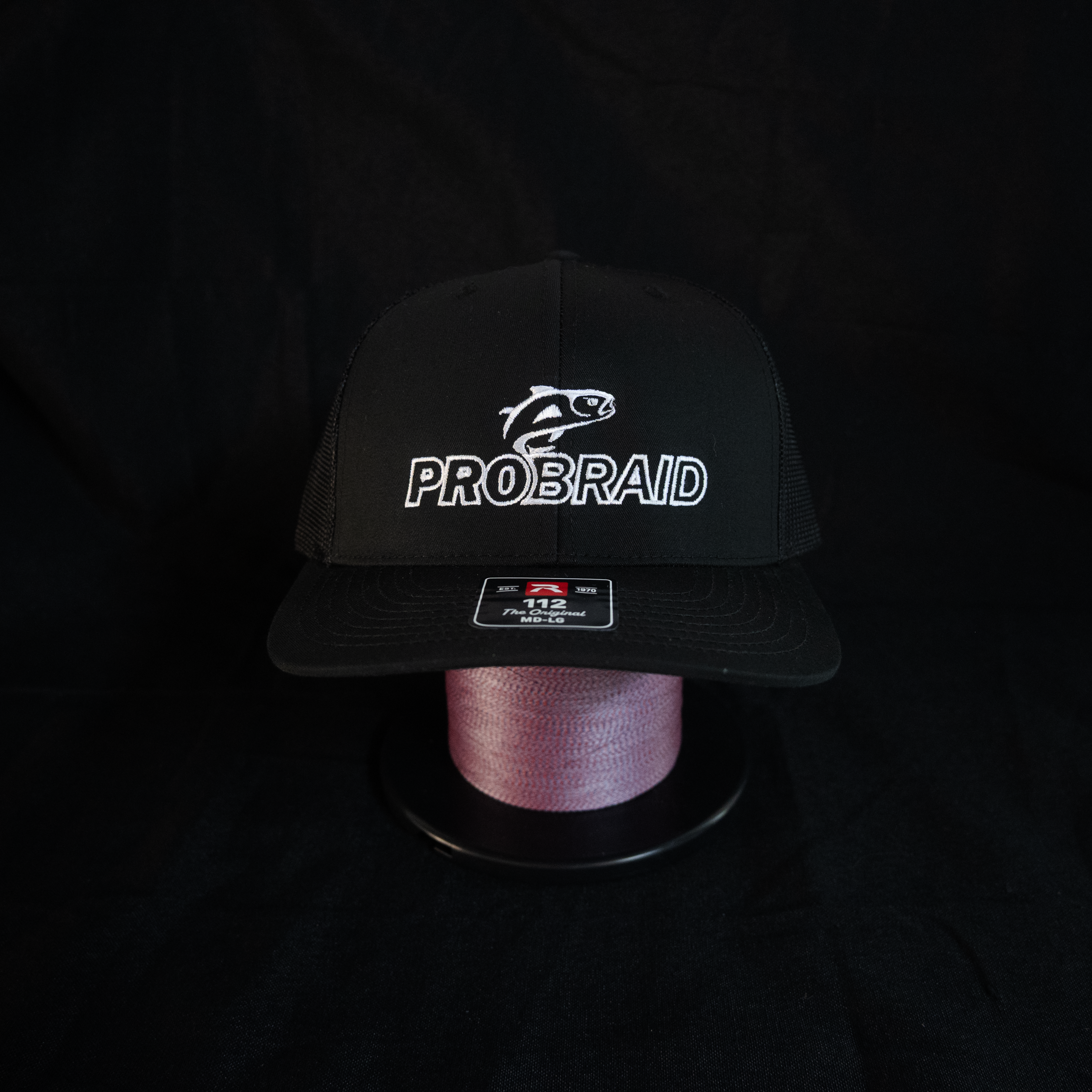 Black ProBraid Low-Profile Mesh Hat