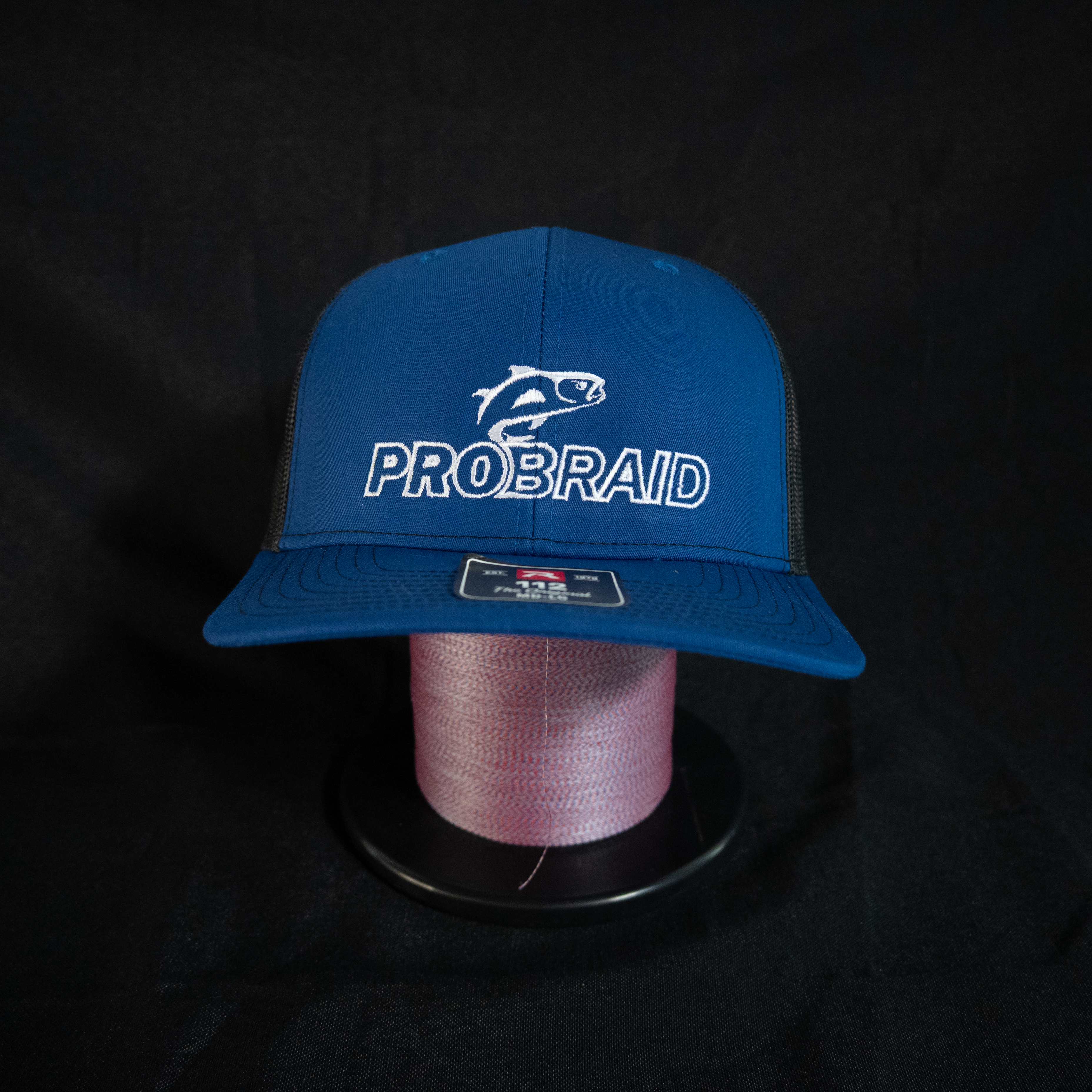 Blue and Black ProBraid Low-Profile Mesh Hat