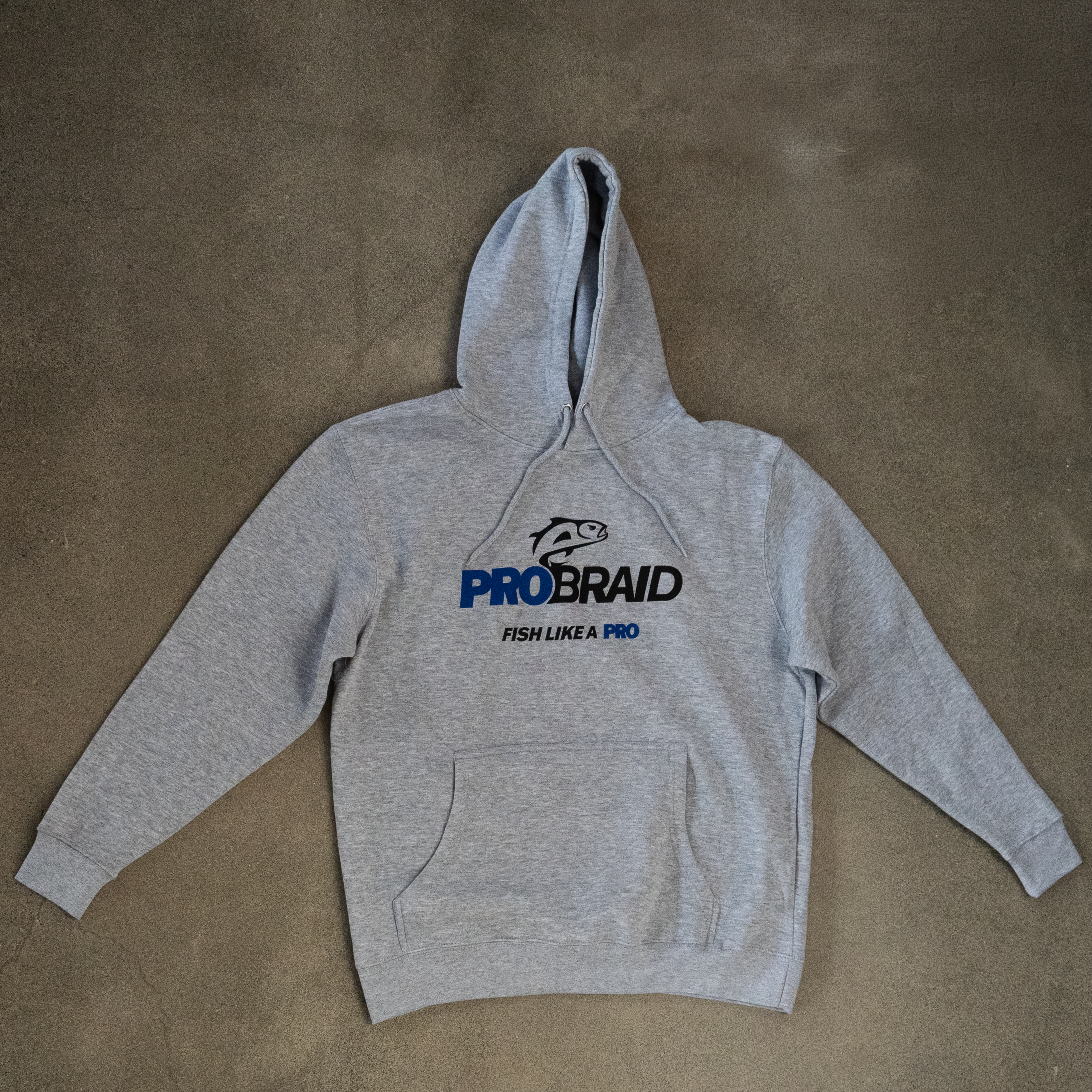FISH LIKE A PRO Gray Hoodie